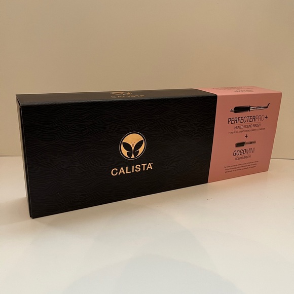 Calista Perfecter Pro Heated Round Brush with GoGo Mini Tool 1” Rose Gold - Picture 2 of 8